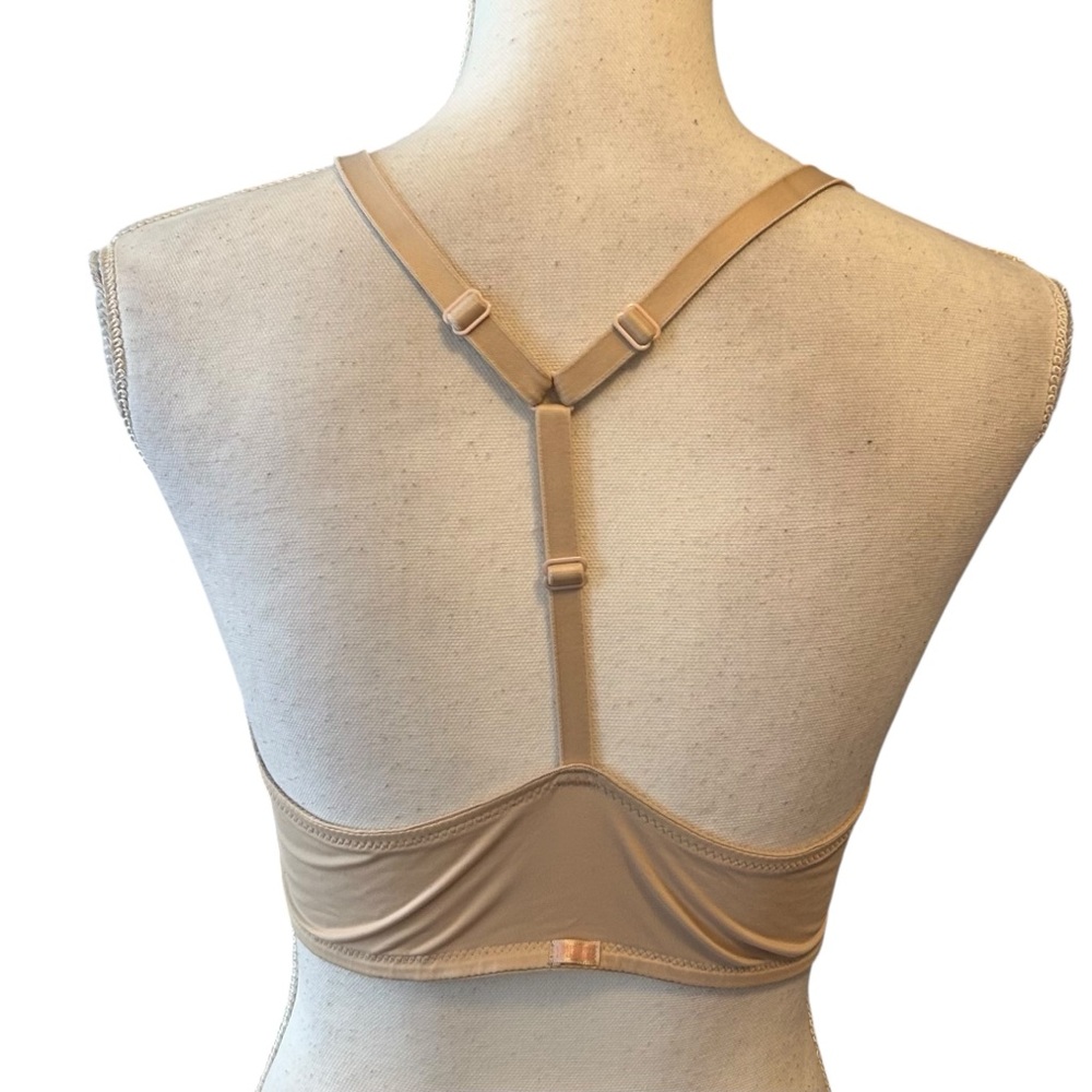 Victoria’s Secret PINK Front Closure Wear Everywhere Push Up Bra SZ 36C in Nude - Picture 4 of 6